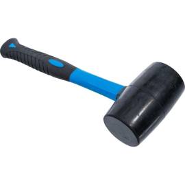 Maillet Caoutchouc 720 g Ø65 mm - Manche Fibres de Verre - Résistant et Ergonomique - BGS