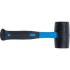Maillet Caoutchouc 720 g D.65 mm - Manche Fibres de Verre - Résistant et Ergonomique, Plastique - D-Work
