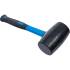 Maillet Caoutchouc 900 g Ø70 mm - Manche Fibres de Verre - Résistant et Ergonomique - BGS