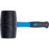 Maillet Caoutchouc 900 g D.70 mm - Manche Fibres de Verre - Résistant et Ergonomique, Pro - D-Work