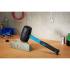 Maillet Caoutchouc 900 g D.70 mm - Manche Fibres de Verre - Résistant et Ergonomique, Pro - D-Work