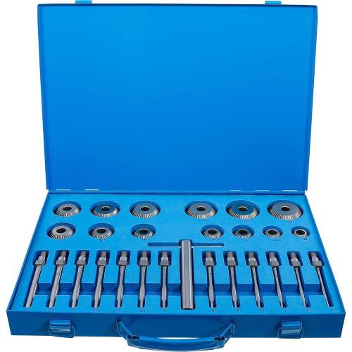 Jeu de Fraises pour Sièges de Soupapes 30-60 mm - 27 Pièces - - Précision et Durabilité - BGS