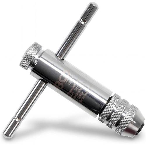 Porte-outils avec Poignée Coulissante M3-M10 80 mm - Acier Résistant - Prise Sécurisée et Ajustable - BGS