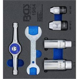 Insert de Servante d Atelier 1/6 - Porte Taraud et Filières 6 Pièces - Organisation et Accessibilité Optimale - BGS