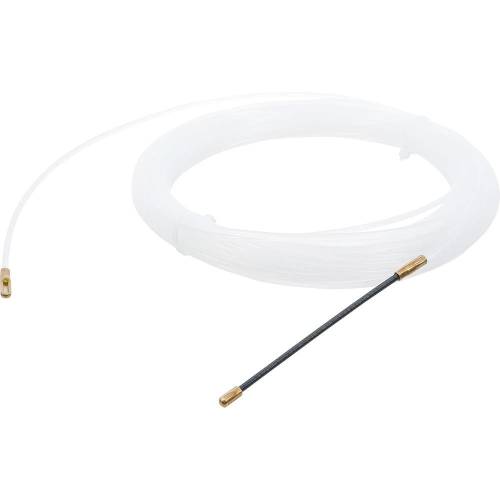 Aiguille Tire-Câble 15 m x 3 mm - Acier Résistant - Facilite le Passage de Câbles - BGS