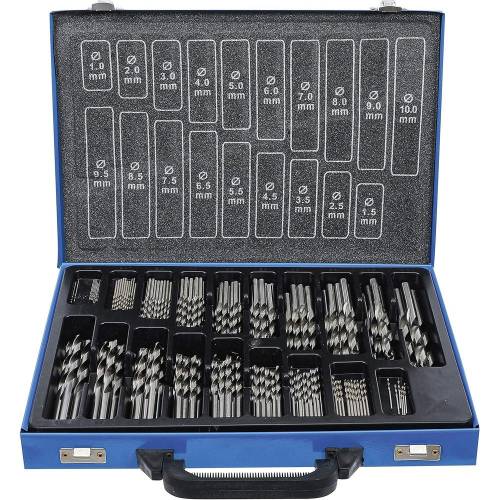 Jeu de Forets Hélicoïdaux HSS 1-10 mm - 170 Pièces - Précision et Durabilité - - BGS