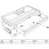 Supplément de Caisse à Outils à Coque Dure 2 Tiroirs - Dimensions 21x27.2x52.9 cm - Rangement Robuste et Pratique - BGS