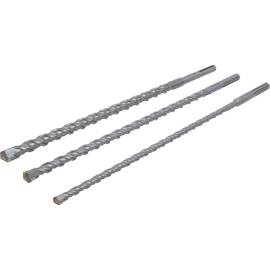 Jeu de Forets Trépan SDS-MAX 16/20/26 mm - 3 pcs - Haute Performance et Polyvalence, Acier, Pro - D-Work