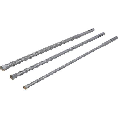 Jeu de Forets Trépan SDS-MAX 16/20/26 mm - 3 pcs - Haute Performance et Polyvalence, Acier, Pro - D-Work
