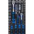 Insert pour Jeu de Douilles et Tournevis 43 pcs - Kit Complet et Pratique pour Réparations, Acier - D-Work