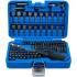 Jeu d Embouts Universels 122 pcs - Acier, l. 14,8 cm, H. 6,4 cm, Prof. 21,8 cm - Polyvalent et Résistant - D-Work