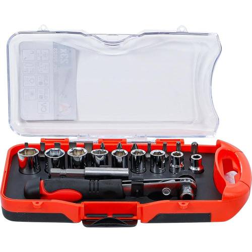 Jeu d Embouts et Douilles 23 Pièces - Avec Cliquet - Polyvalent et Pratique pour Bricolage - BGS