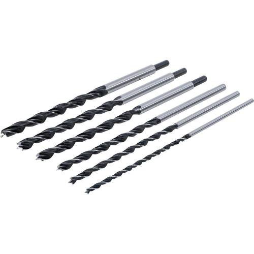 Jeu de Mèches Bois 6-14 mm - 6 pcs - Acier Durable - Perçage Précis et Efficace, Pro - D-Work