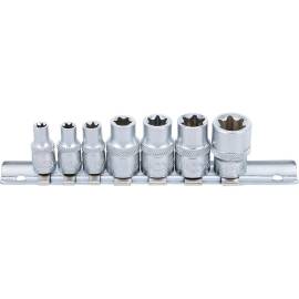 Jeu de Douilles 7 pcs - 6,3 mm (1/4) 10 mm (3/8), E6 - E16 - Acier Résistant - Polyvalence et Précision - D-Work