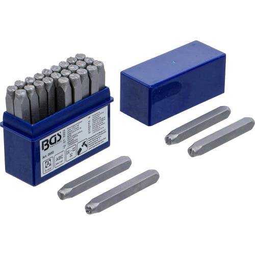 Lettres à Frapper 5 mm - Acier, Lot Complet - Marquage Durable et Précis - BGS
