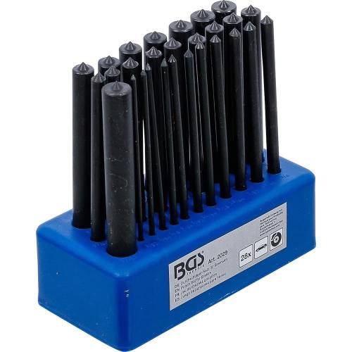 Jeu de Chasses Goupilles 28 pcs - Acier, Résistantes et Précises, Pro - D-Work