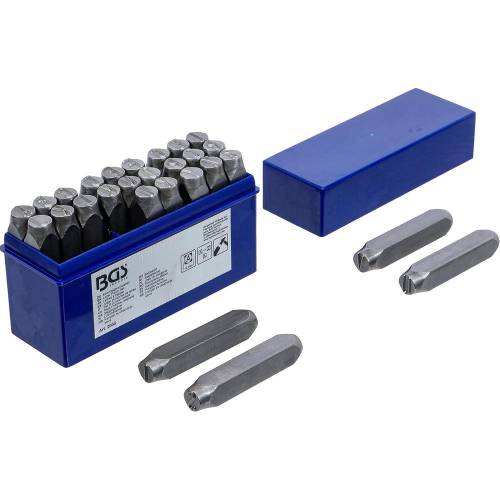 Lettres à Frapper 10 mm - Acier, Lot Complet - Marquage Durable et Précis, Plastique - D-Work