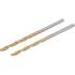 Forets Hélicoïdaux HSS-G 2,0 mm - Lot de 2 Pièces - Nitrure de Titane, Haute Précision et Durabilité - BGS
