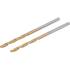 Forets Hélicoïdaux HSS-G 2,0 mm - Lot de 2 Pièces - Nitrure de Titane, Haute Précision et Durabilité - BGS