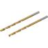 Forets Hélicoïdaux HSS-G 2,5 mm - Lot de 2 - Nitrure de Titane - Précision et Durabilité - BGS