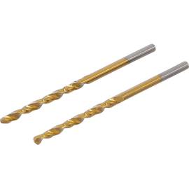 Forets Hélicoïdaux HSS-G 2,5 mm - Lot de 2 - Nitrure de Titane - Précision et Durabilité - BGS