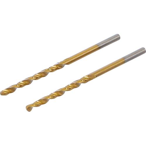 Forets Hélicoïdaux HSS-G 2,5 mm - Lot de 2 - Nitrure de Titane - Précision et Durabilité, Pro, 2 pcs - D-Work