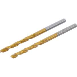 Forets Hélicoïdaux HSS-G 3 mm - Lot de 2 - Nitrure de Titane - Précision et Durabilité - BGS