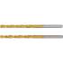 Forets Hélicoïdaux HSS-G 3 mm - Lot de 2 - Nitrure de Titane - Précision et Durabilité, Acier, Pro - D-Work