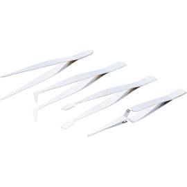 Jeu de Pincettes 4 Pièces 105-120 mm - Acier Inoxydable - Précision et Polyvalence - BGS