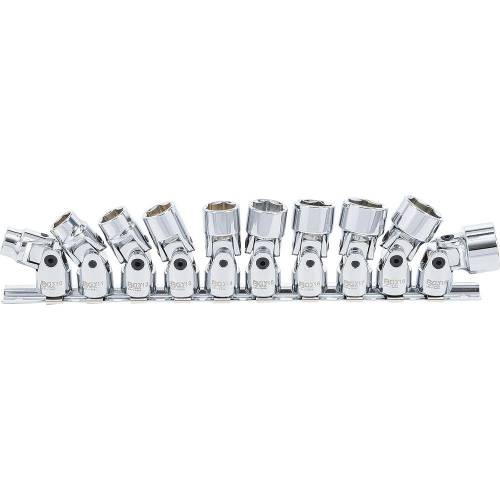 Jeu de Douilles Articulées 10 pcs 10-19 mm (3/8) - Acier Résistant - Précision et Maniabilité - D-Work