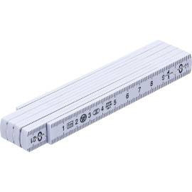 Mètre Pliant 10 Sections 1 m - Bois, Compact et Pratique - BGS