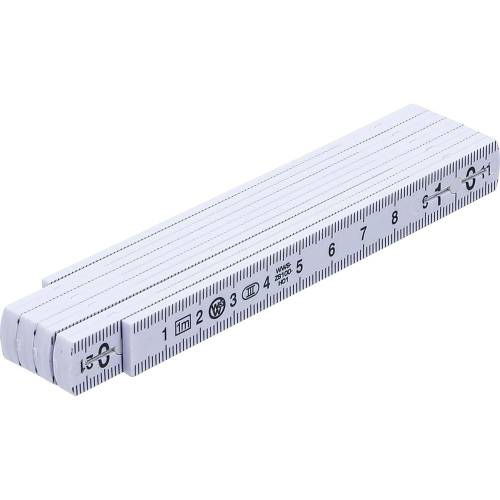 Mètre Pliant 10 Sections 1 m - Bois, Compact et Pratique - BGS