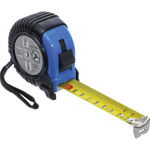 Mètre Ruban 5 m x 25 mm - - Précision et Robustesse pour Mesures Faciles - BGS