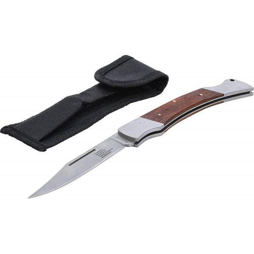 Couteau de Poche 240 mm - Lame Acier Inoxydable - Pratique et Résistant - BGS
