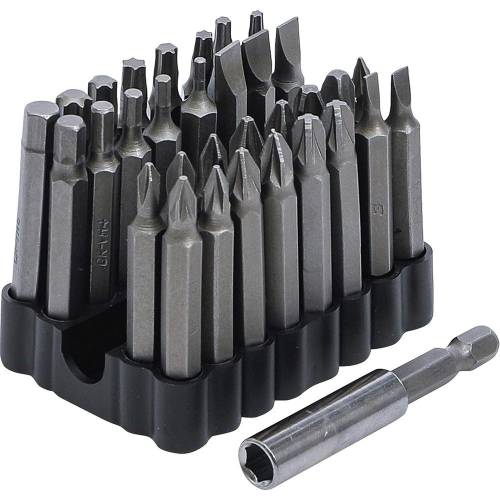 Jeu d Embouts pour Vis de Verrouillage 33 Pièces - 6,3 mm (1/4 ) - Acier, Résistants et Pratiques - BGS