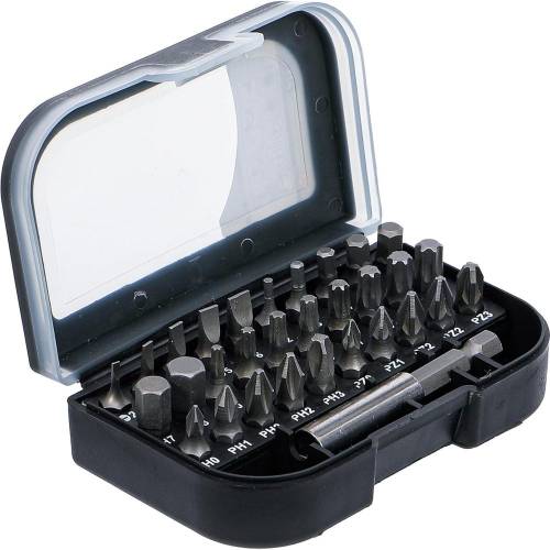 Jeu d Embouts 6,3 mm (1/4) - 31 pcs - Acier, Résistants et Polyvalents, Pro - D-Work