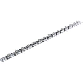Rail pour Douilles 15 Clips 6,3 mm (1/4) - Acier, Fixation Pratique et Sécurisée - D-Work