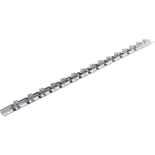 Rail pour Douilles 15 Clips 6,3 mm (1/4) - Acier, Fixation Pratique et Sécurisée - D-Work