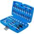 Coffret 46 pcs de Douilles en pouces + embouts - 6,35 mm (1/4) - Acier, Résistant et Complet - Pro - D-Work
