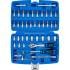 Coffret 46 pcs de Douilles en pouces + embouts - 6,35 mm (1/4) - Acier, Résistant et Complet - Pro - D-Work