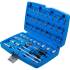 Coffret de Douilles 6,3 mm (1/4) 46 pcs - Acier Résistant - Outils Complets et Polyvalents, Pro - D-Work