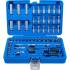 Coffret de Douilles 6,3 mm (1/4) 53 pcs - Acier Résistant - Outils Complets pour Mécanique et Bricolage - D-Work