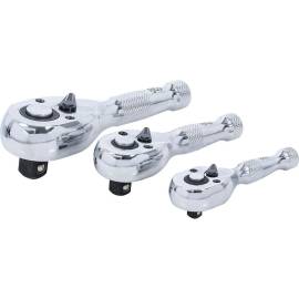 Jeu de Mini-Cliquets 3 pcs - 6,3 mm, 10 mm, 12,5 mm - Acier Résistant, Précision et Polyvalence - D-Work