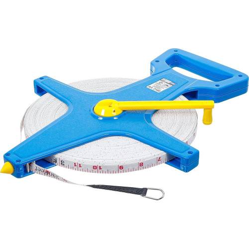 m Ruban 12 mm x 100 m - Précision et Robustesse pour Mesures Longues, Acier, Pro - D-Work