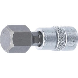 Douille à Embouts 6,3 mm (1/4 ) - Six Pans Intérieurs 12 mm Précision et Robustesse - BGS