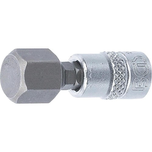 Douille à Embouts 6,3 mm (1/4 ) - Six Pans Intérieurs 12 mm Précision et Robustesse - BGS