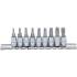 Jeu de Douilles et Embouts 6,3 mm (1/4) Profil T Torx T10-T50 - 9 pcs - Précision et Polyvalence - D-Work