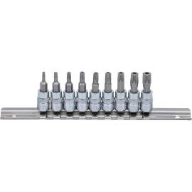 Jeu de Douilles et Embouts 6,3 mm (1/4) - Profil Torx T10-T50, 9 pcs - Précision et Polyvalence - D-Work