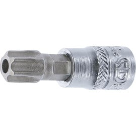 Douille à Embouts 6,3 mm (1/4) Profil T Torx avec Perçage T50 - Acier Résistant - Précision et Durabilité - D-Work