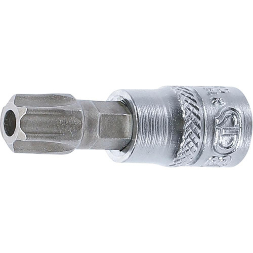 Douille à Embouts 6,3 mm (1/4) Profil T Torx avec Perçage T50 - Acier Résistant - Précision et Durabilité - D-Work